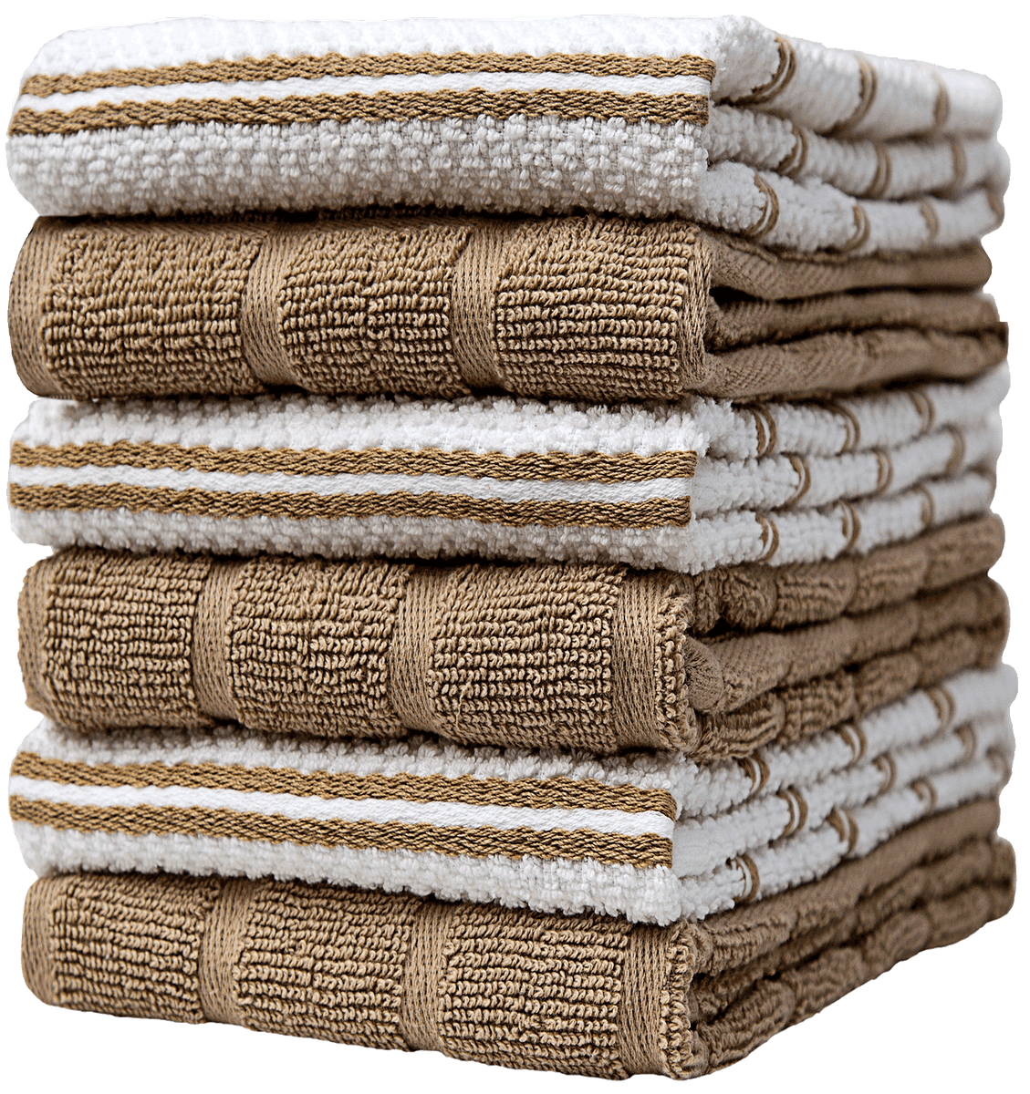 Premium Extra Large Kitchen Towels (16 X 28 Inch) - Popcorn Weave (12 Pack)  Dish