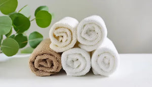 roll towels like a spa