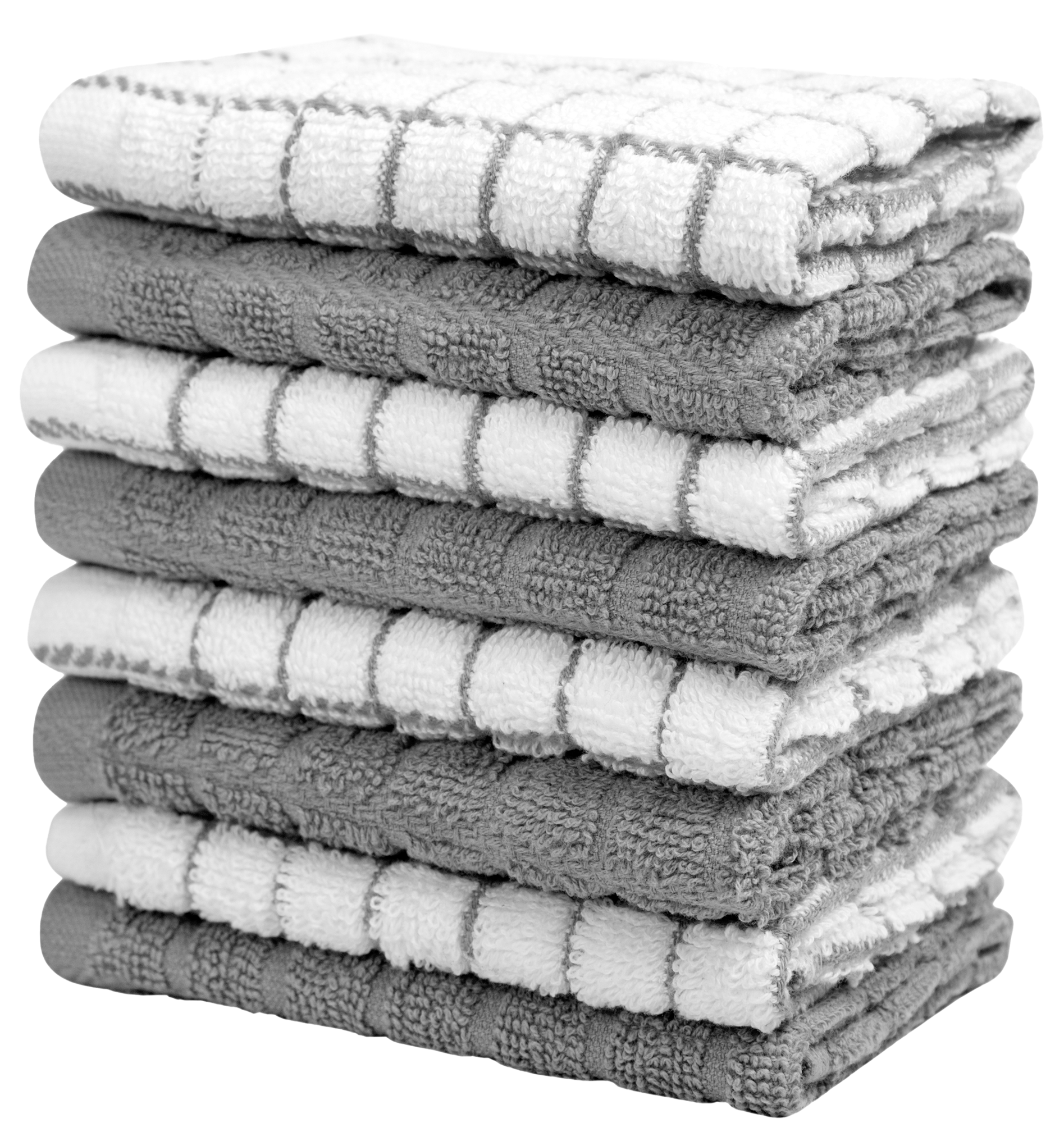 Bumble Premium Kitchen Towels (16”x 28”) Light Grey Dyed Dobby | Soft,  Highly Absorbent with Hanging Loop | Natural Ring Spun Cotton | Large  Kitchen