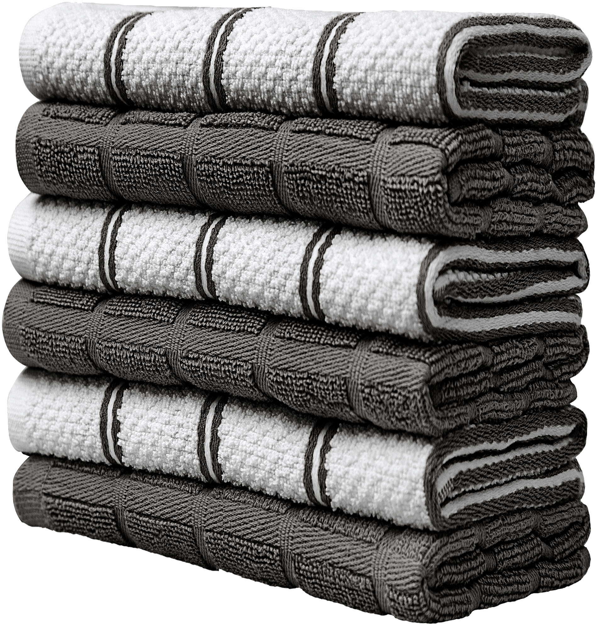 Kitchen Towel - Black and Gray - Bunyaad