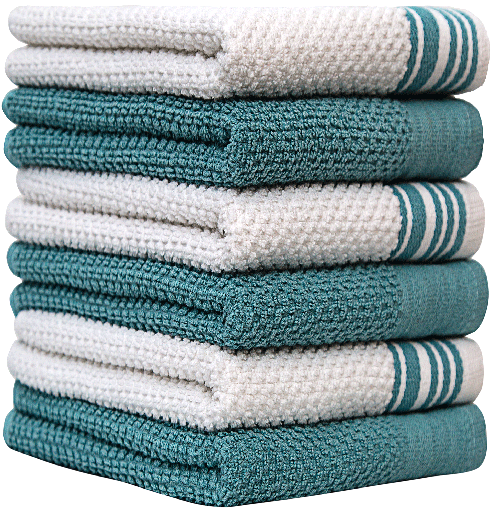 Fresh & Simple Navy Dot Weft Kitchen Towel, 16 x 26, 5 Pack