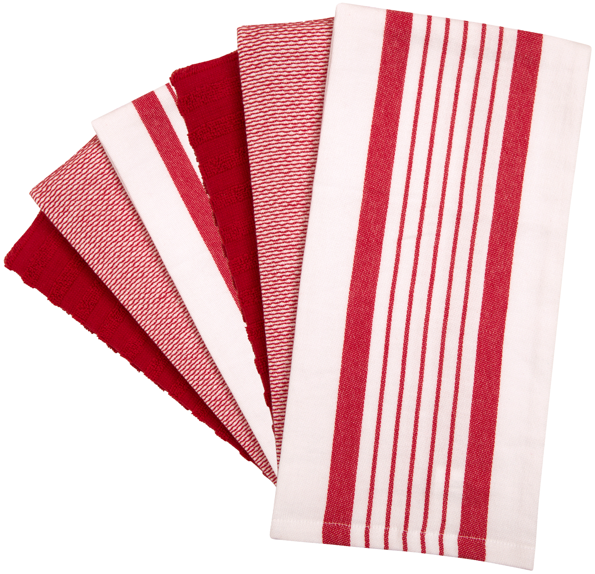 Kitchen Towel 4 Pack Hand Dish Drying Towels White Tan Stripes FREE  SHIPPING