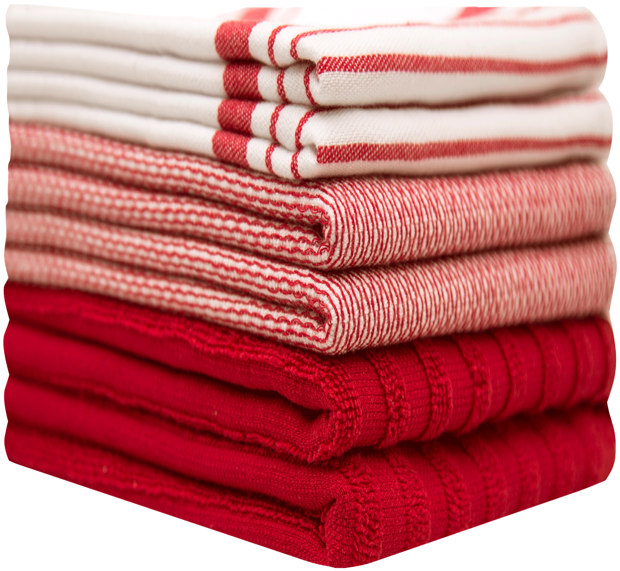Bumble Premium Kitchen Towels (16”x 28”) Red Ribbed Check Design | Soft,  Highly Absorbent with Hanging Loop | Natural Ring Spun Cotton | Large  Kitchen