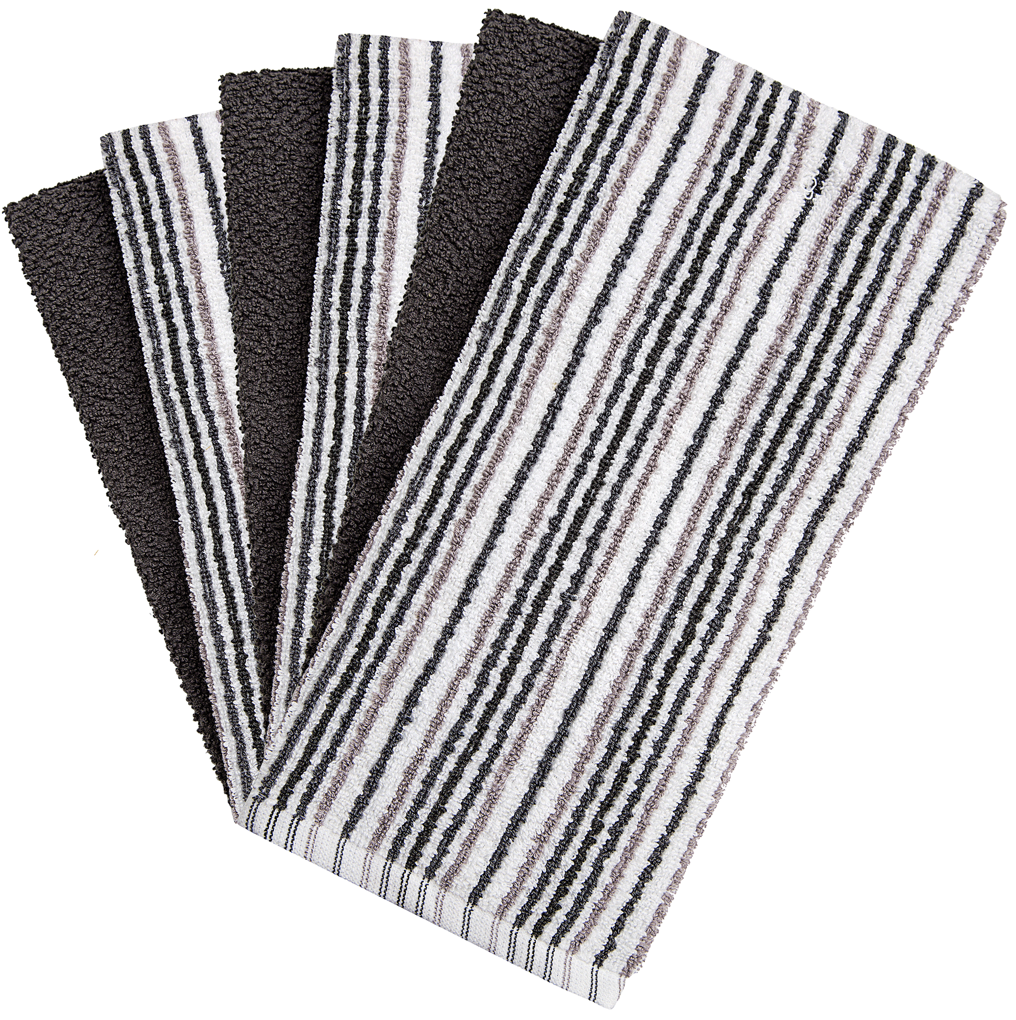 Sloppy Chef Premier Kitchen Towels (Pack of 6),15x25 in, Striped Popcorn  Pattern, Brown & White, Cotton - Yahoo Shopping